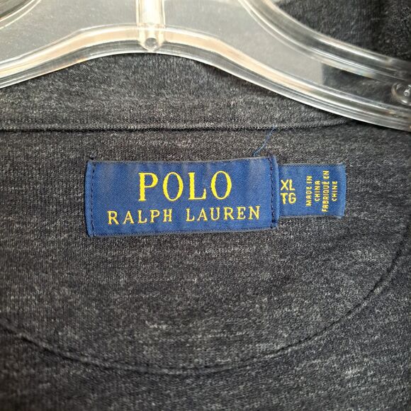 Polo Ralph Lauren Sweater XL Mens Gray 1/4 Zip Pullover Preppy 51" Chest - Picture 3 of 10